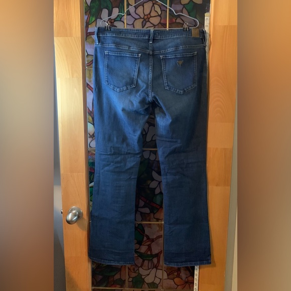 Women’s guess bootcut blue jeans. Size 32. Low rise. - Picture 3 of 5
